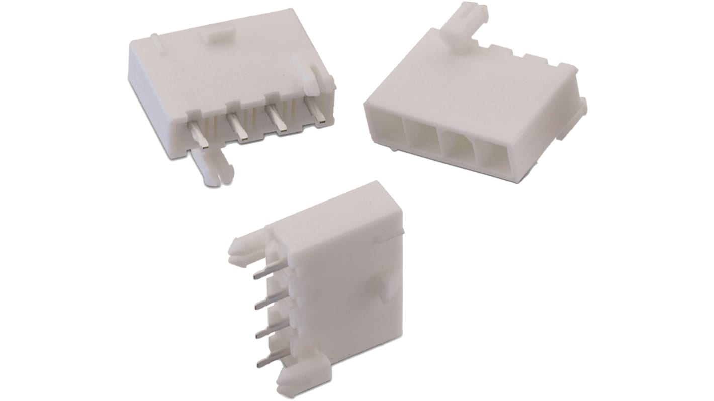 Wurth Elektronik WR-MPC4 Series Vertical Through Hole PCB Header, 3 Contact(s), 4.2 mm Pitch, 1 Row(s), Shrouded