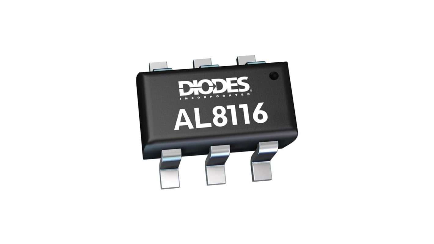 IC Controlador de LED DiodesZetex, IN: 56 V, OUT máx.: 60V / 30mA / 200mW, SOT-26 de 6 pines