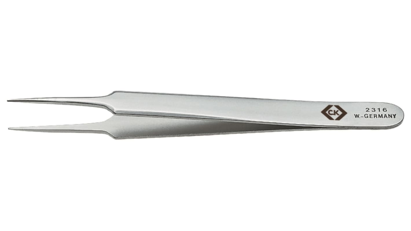 EUROSTAT 115 mm, Stainless Steel, ESD Tweezers