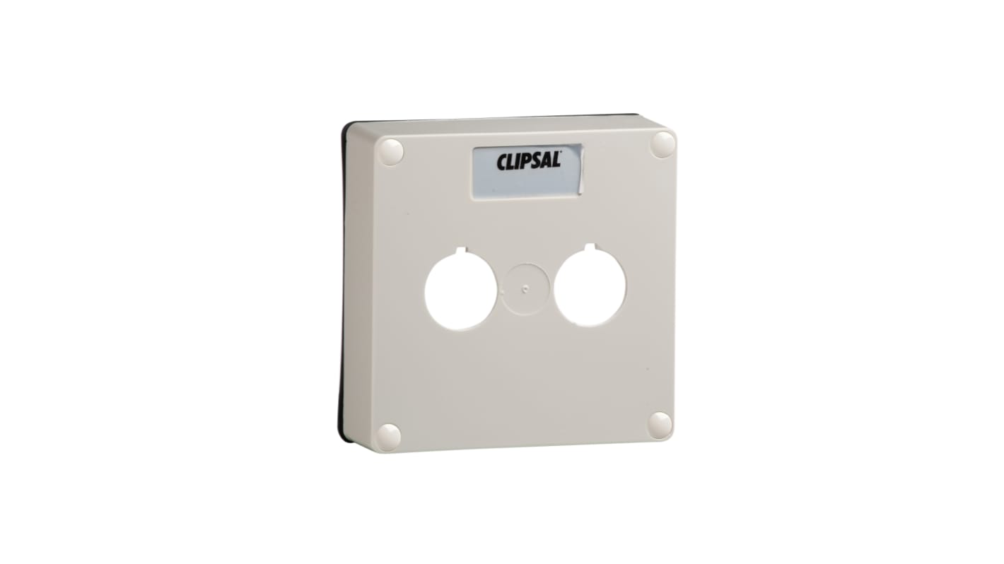 Clipsal Electrical 56 Series Series Lid, 35mm H, 95mm W, 95mm L for Use with 56 Series Enclosures