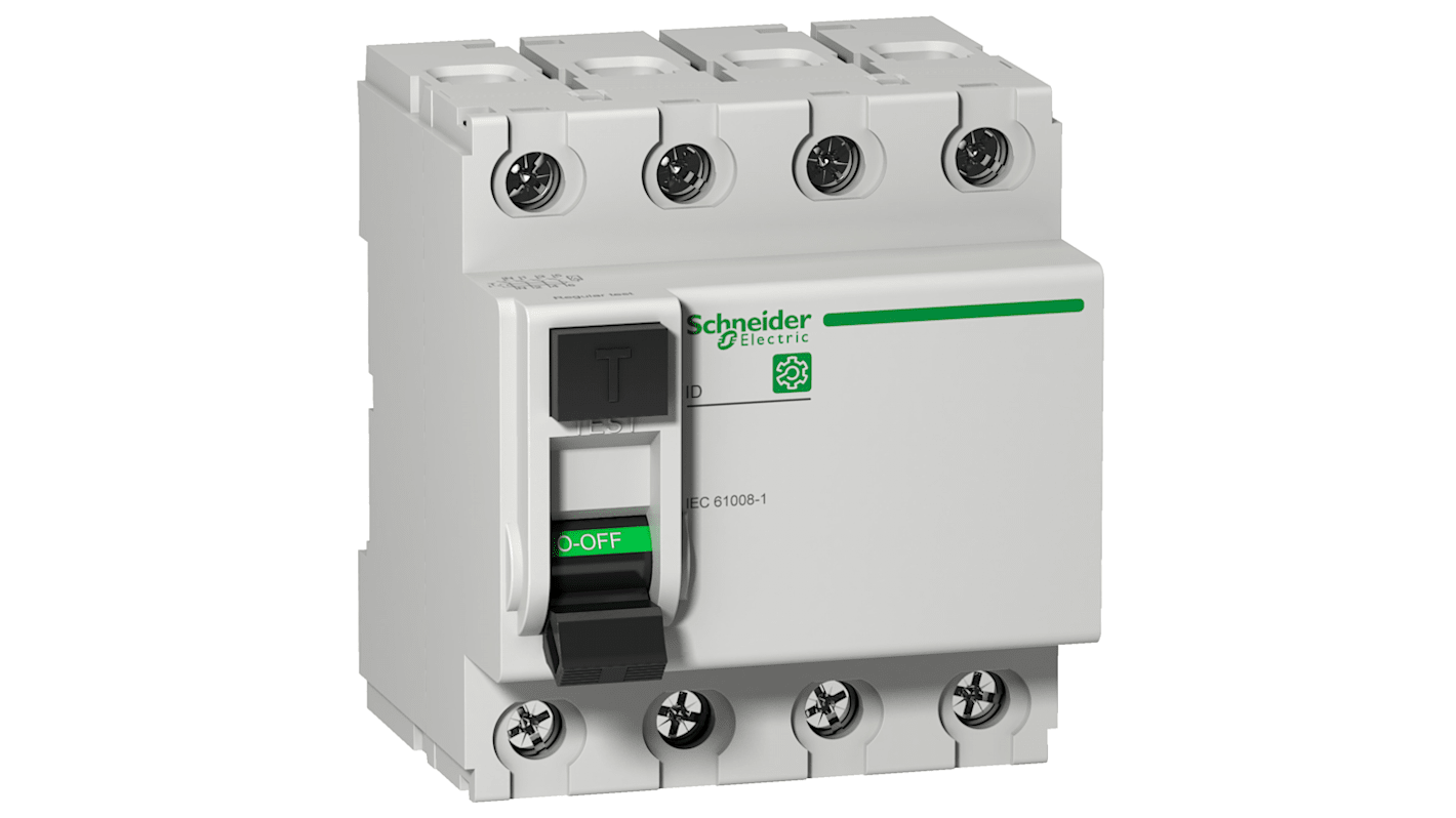RCCB Schneider Electric ID, 4P, 40A, sensibilità 30mA, Tipo AC