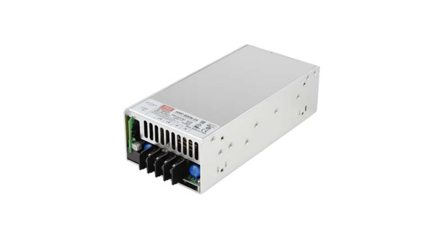 MEAN WELL Switching Power Supply, HRP-600N-36, 36V dc, 17.5A, 630W, 1 Output, 85 → 264V ac Input Voltage