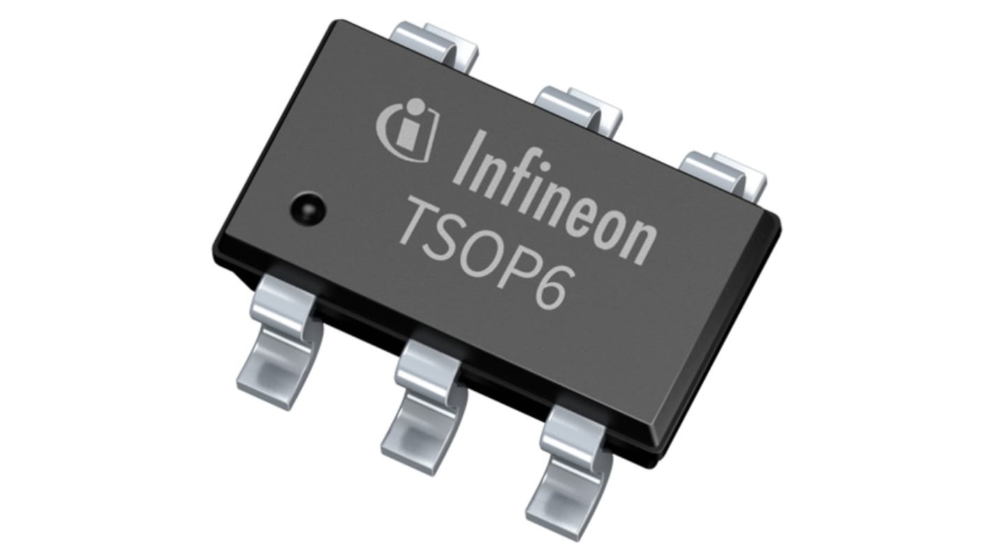 MOSFET Infineon, canale N, P, 0,057 Ω, 2,3 A, TSOP-6, Montaggio superficiale