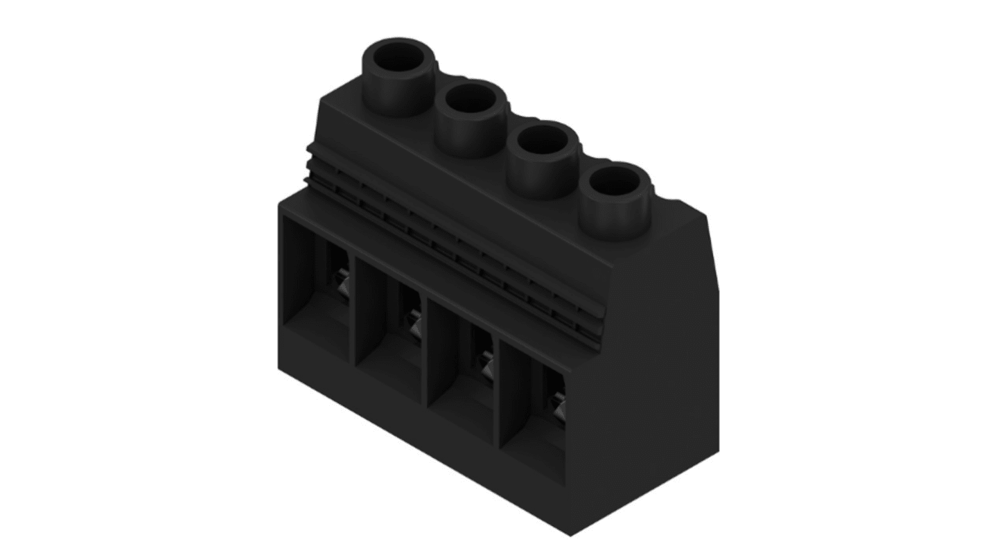 Weidmuller LXXX Series PCB Terminal, 4-Contact, 15mm Pitch, PCB Mount, 1-Row, PCB Termination