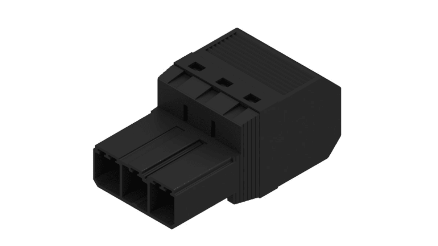 Weidmuller, 7.62mm Pitch, SVF, 3 Way, PCB Connector, Plug, PCB, 1060840000