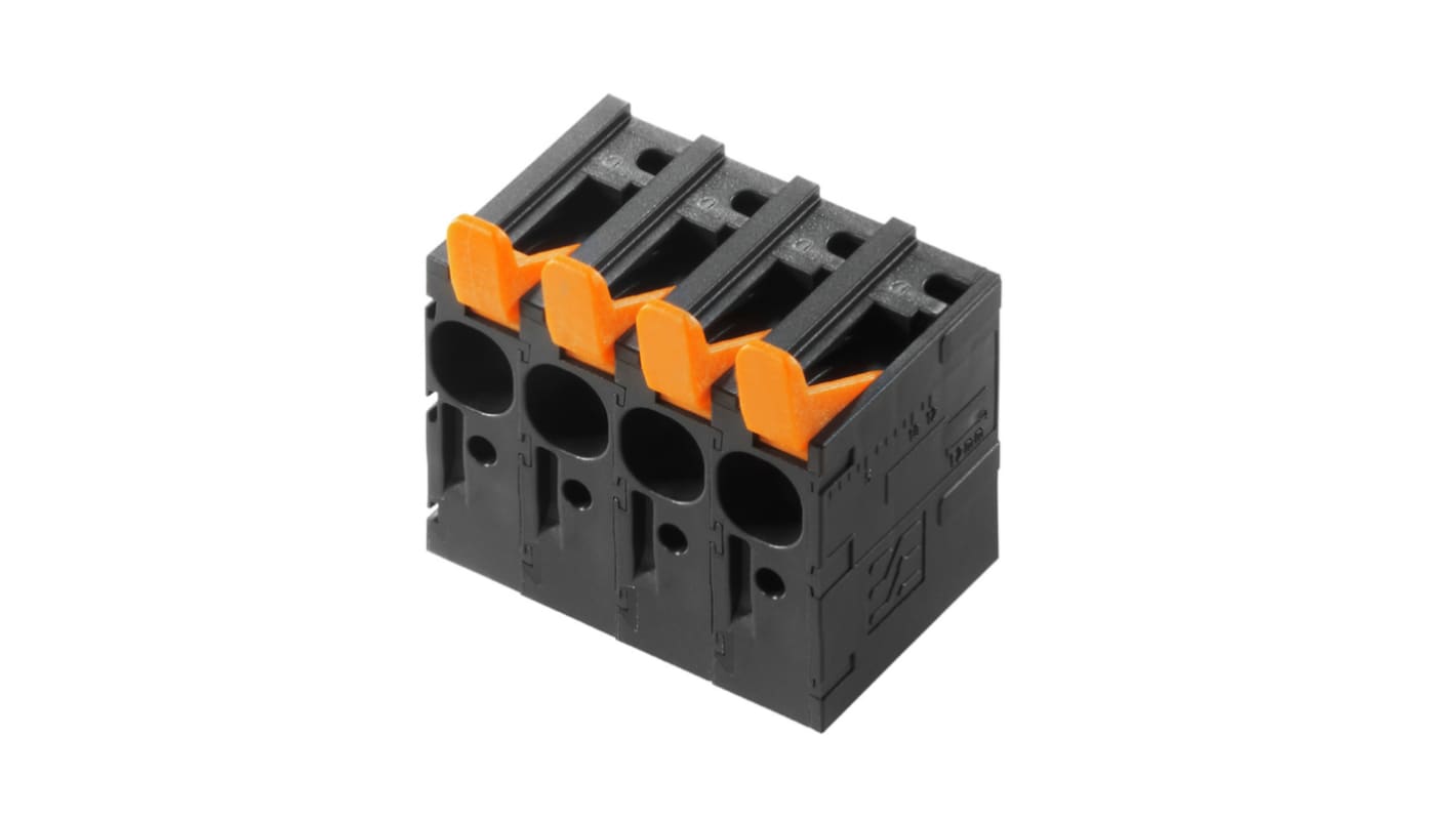 Weidmuller LL Series PCB Terminal Block, 5-Contact, 7.5mm Pitch, PCB Mount, 1-Row