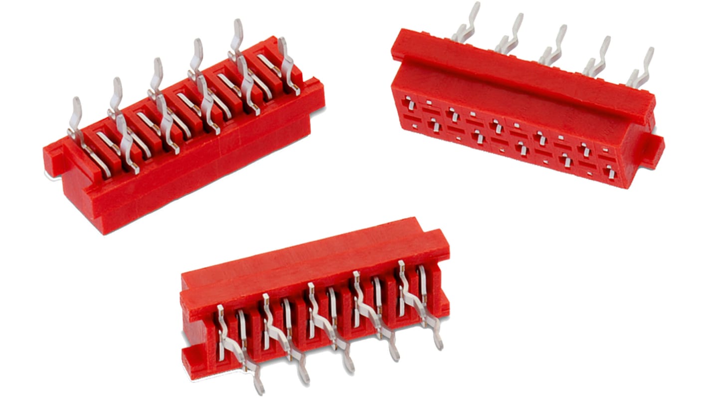 Wurth Elektronik 24p双排排针 直向, 2.54mm间距, WR-MM系列
