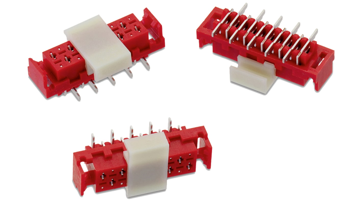 Wurth Elektronik WR-MM Series Straight PCB Header, 22 Contact(s), 2.54mm Pitch, 2 Row(s)