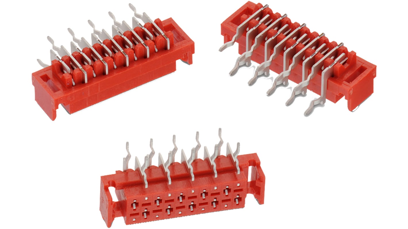 File di contatti PCB Wurth Elektronik, 14 vie, 2 file, passo 2.54mm