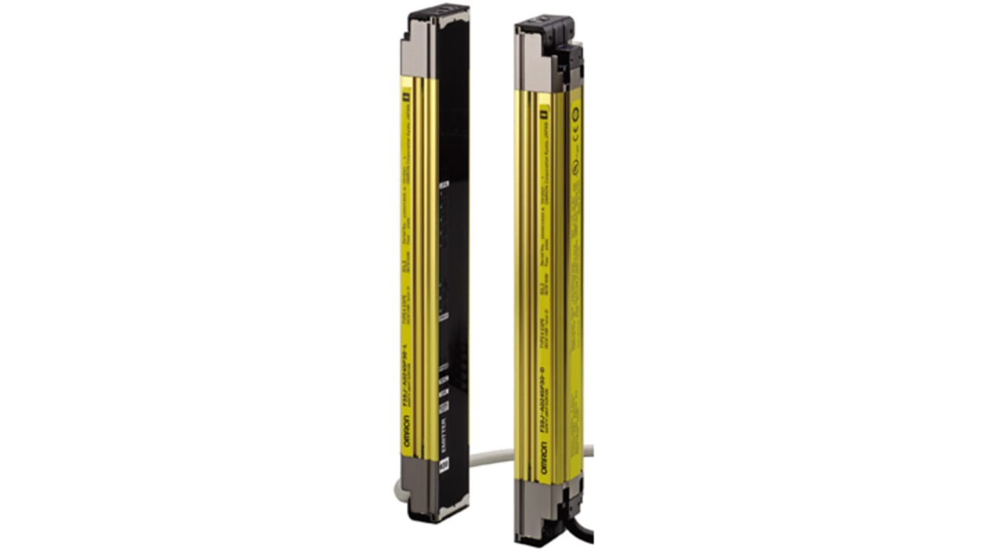Omron F3SJ Series Light Curtain, Sender & Receiver, 19 Beam(s), 30mm Resolution