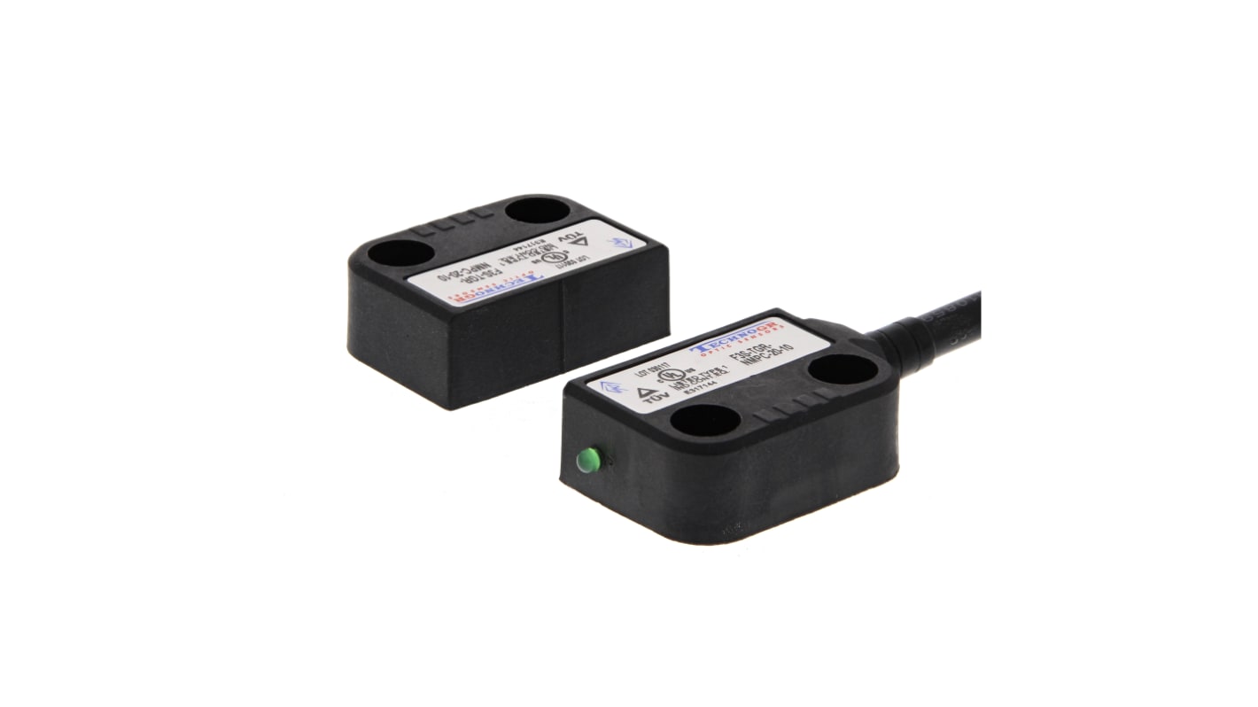 Omron F3S 2m Kabel Berührungsloser Sicherheitsschalter aus Kunststoff, Schließer/2 Öffner, Magnet