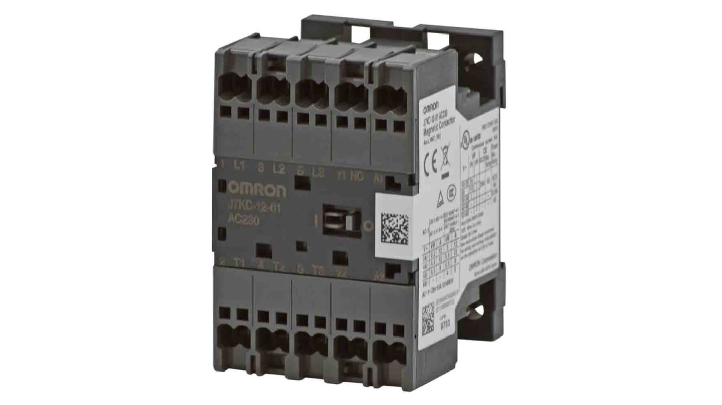 Stycznik 24 V DC Omron styki: 1 12 A 1NC J7KC-12-01 DC24