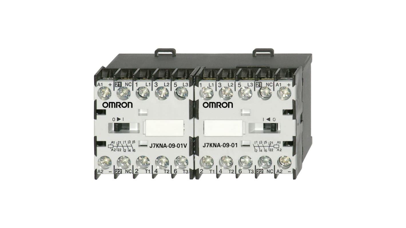 Stycznik 24 V DC Omron styki: 3 4 kW 9 A 3NO J7KNA-09-01R 24D