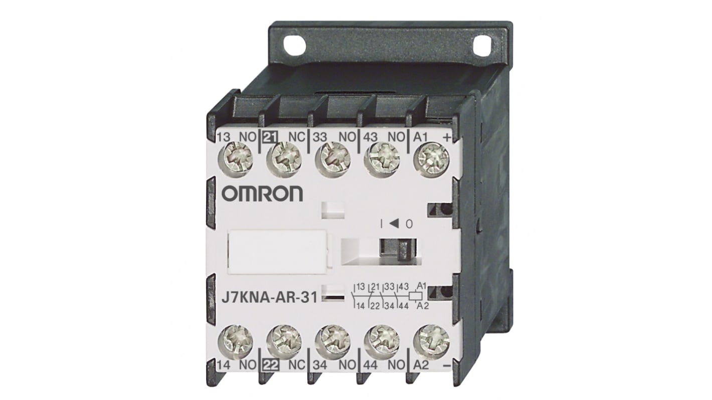 Omron Leistungsschütz 230 V ac-Spule, 4 -polig / 10 A 3 Schließer + 1 Öffner