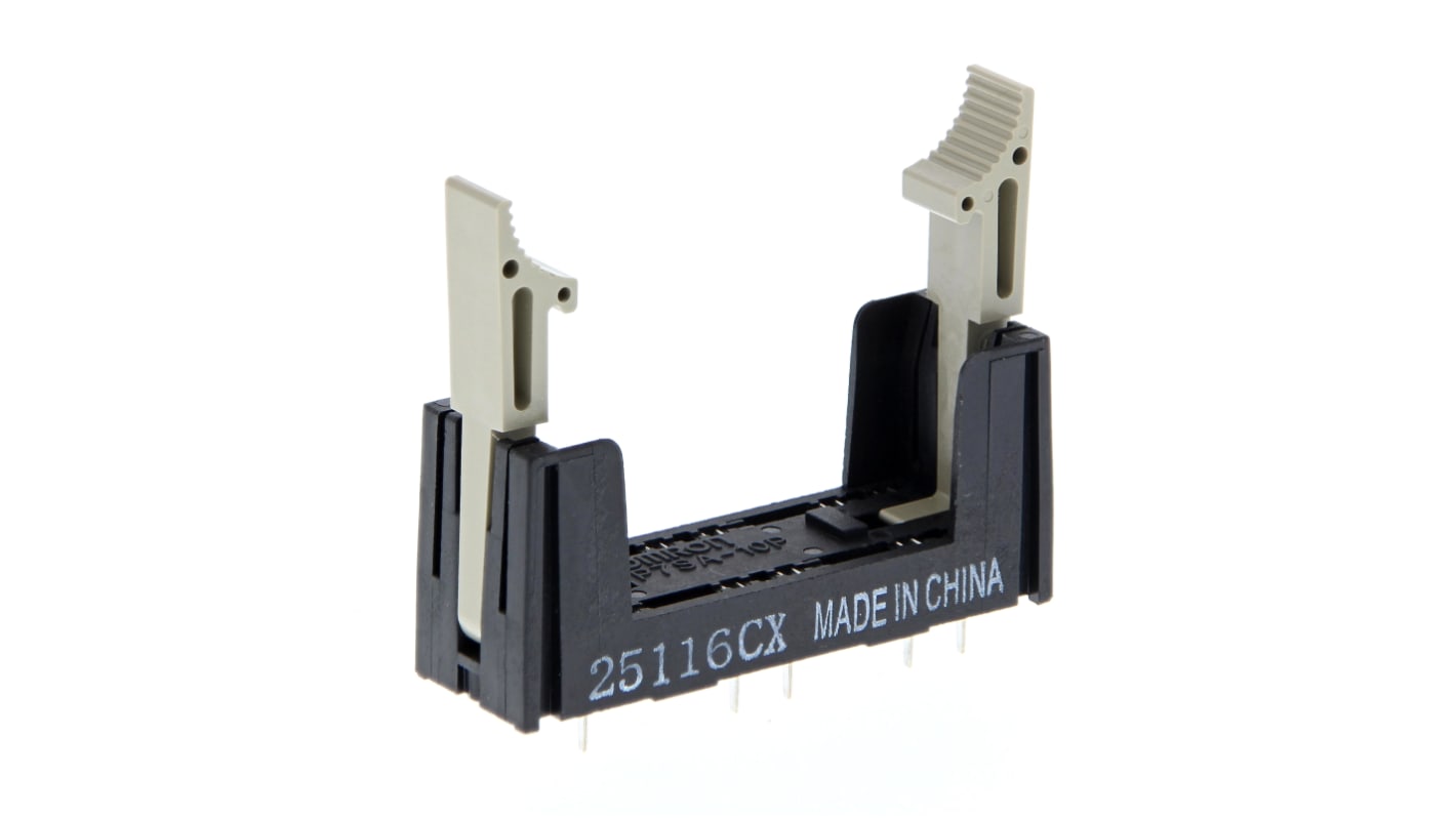 Support relais Omron série P7SA 10 contacts, Rail DIN, pour Série G7SA