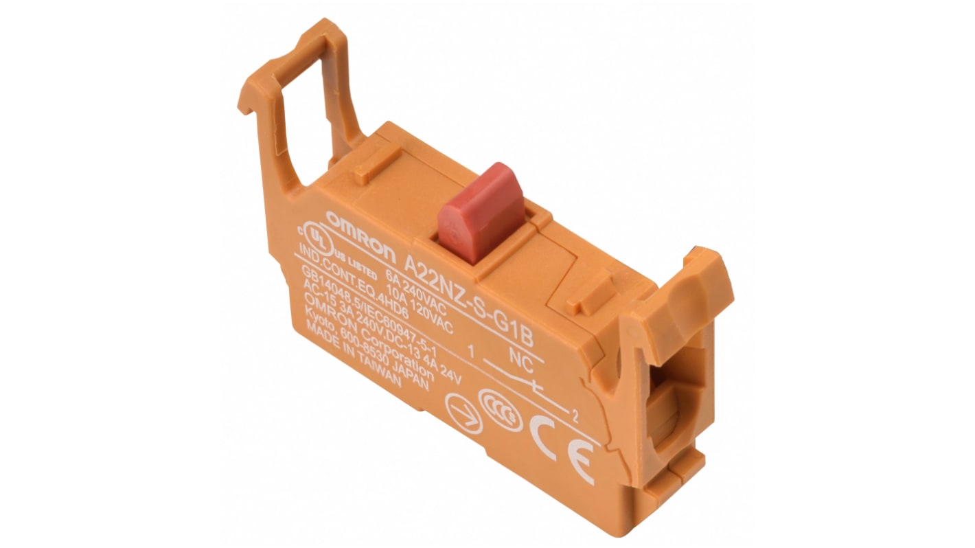 Omron Drucktaster-Kontaktblock 1 Öffner für A22NZ-A-C01, A22NZ-H-01