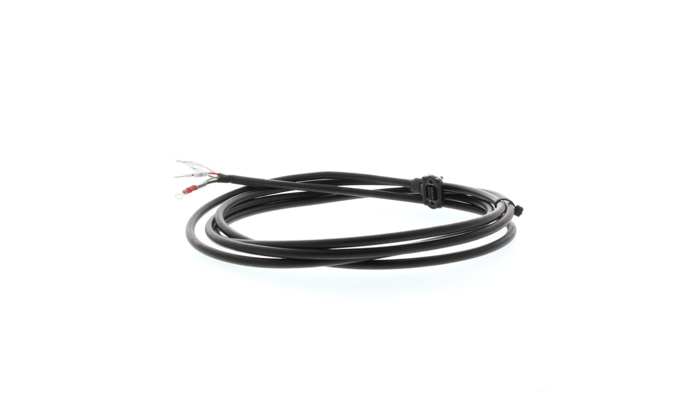 Omron Cable for Use with Servo Motor, 3m Length, 50 → 750 W, 1-Phase, 200 V