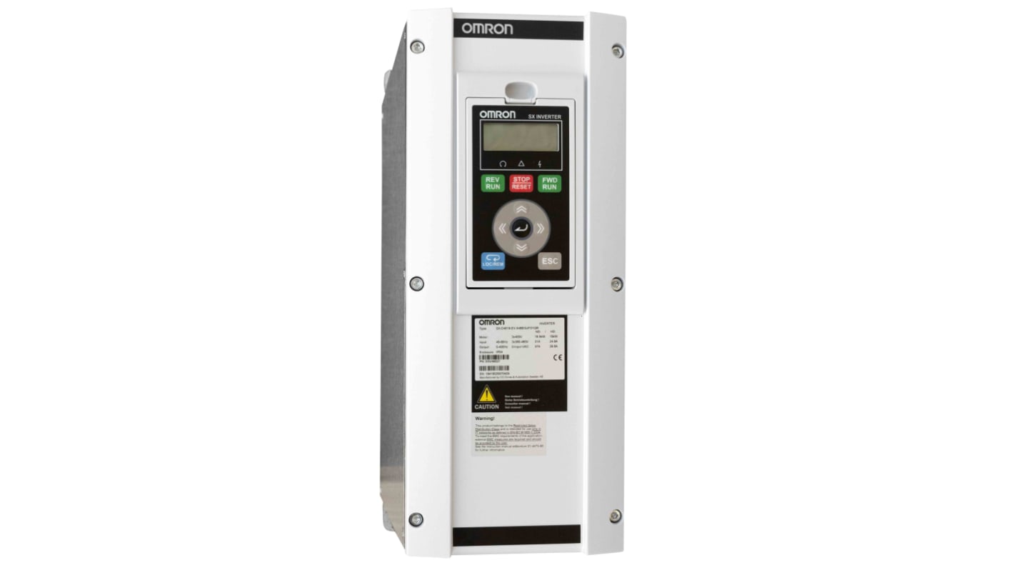 Variador de frecuencia Omron serie SX-A, 18,5 kW, 690 V ac, 3 fases, 14,4 A, 400Hz, IP20, EtherCAT, Modbus, PROFINET