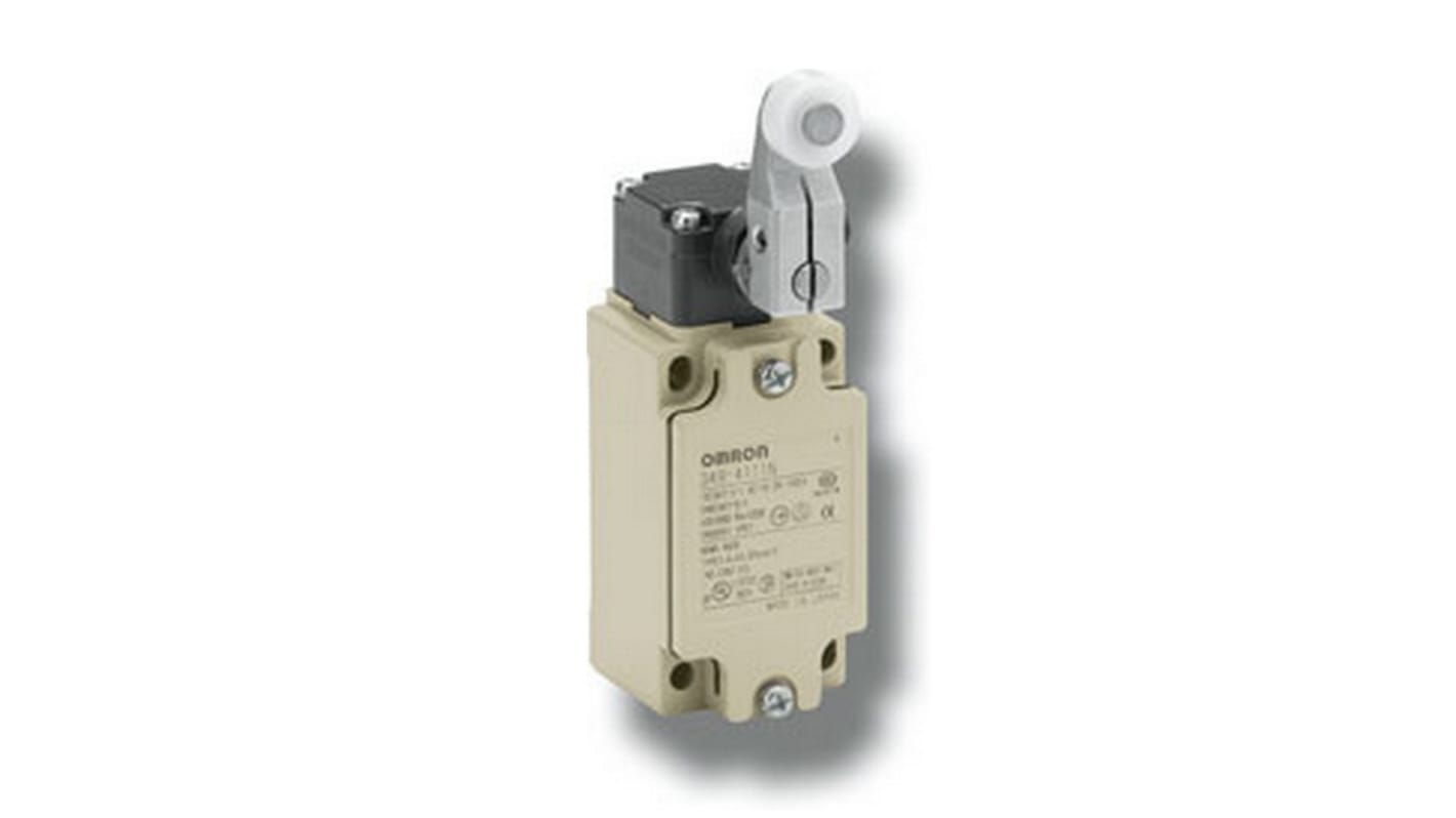 Omron Endschalter, Rollenhebel, 1 Öffner / 1 Schließer, IP 67, Metall, 10A