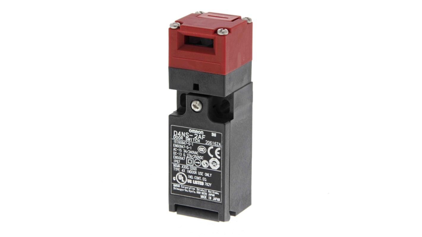 Omron D4NS Safety Interlock Switch, 2NC/1NO, Key, Plastic