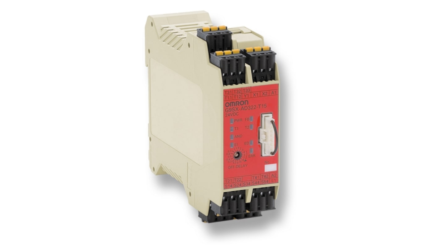 オムロン セーフティリレー, 24V dc, 安全接点:3, タイム オムロン セーフティリレー, 24V dc, 安全接点:3, タイム