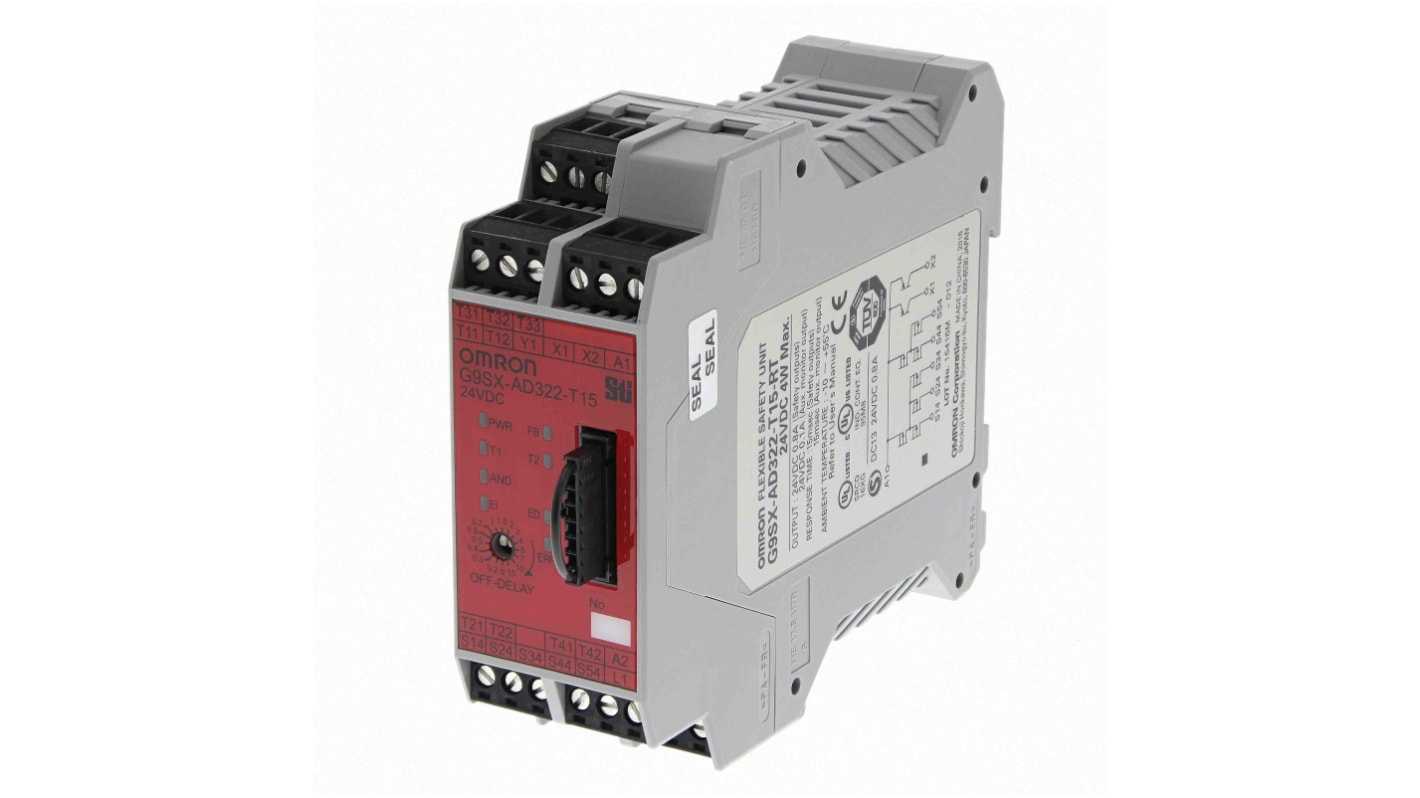 オムロン セーフティリレー, 24V dc, 安全接点:3, タイム オムロン セーフティリレー, 24V dc, 安全接点:3, タイム