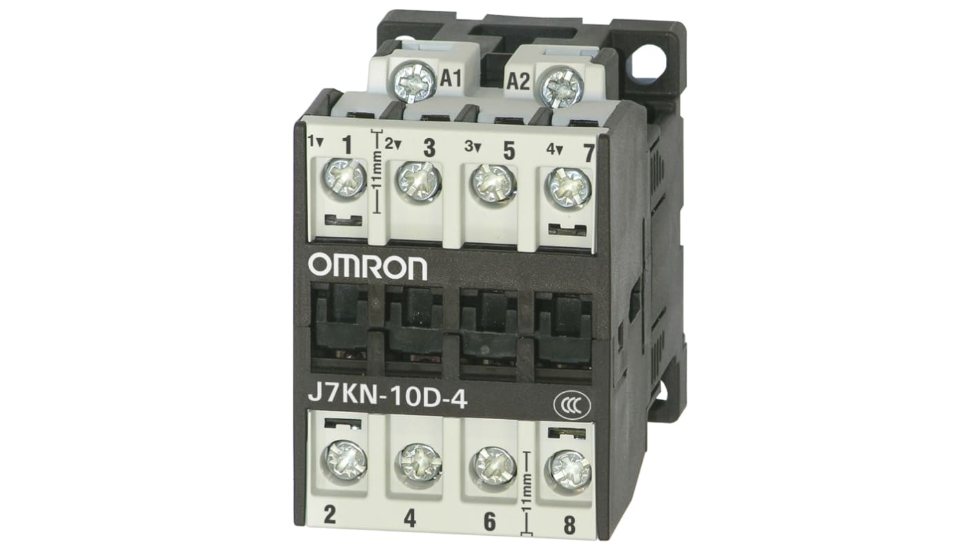 Omron J7KN Series Leistungsschütz 230 V ac-Spule, 4 -polig / 25 A 4 kW