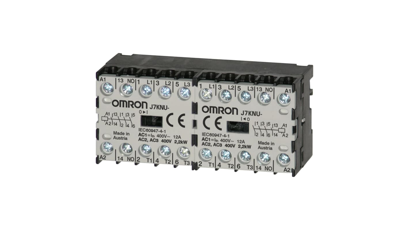 Stycznik 110 V AC Omron styki: 3 2,2 kW 12 A 1NO J7KNU-05-01R 110D