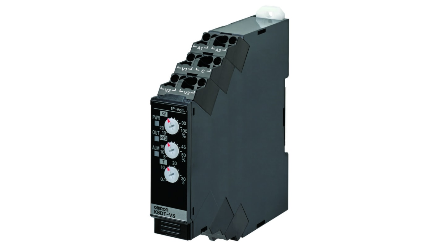 Omron Voltage Monitoring Relay, 1 Phase