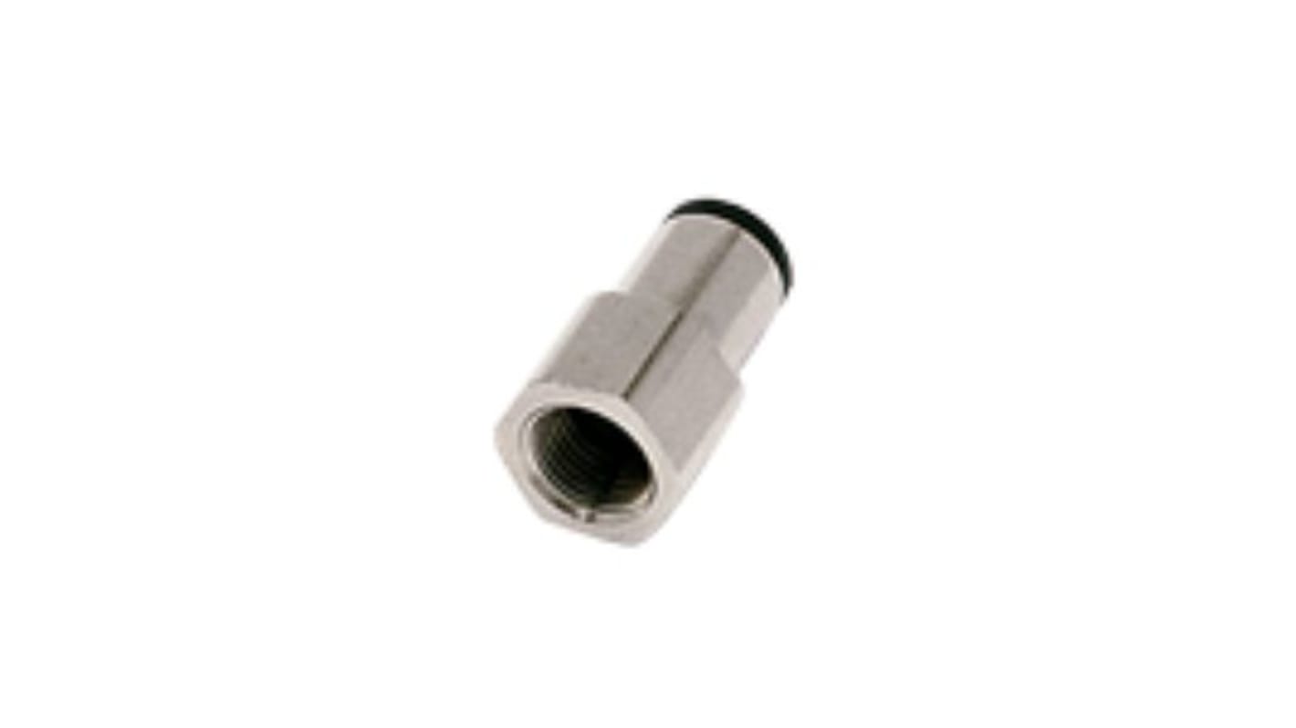 Legris LF6900 LIQUIfit Series Push-in Fitting, G 3/8 Female to Push In 16 mm, Threaded-to-Tube Connection Style