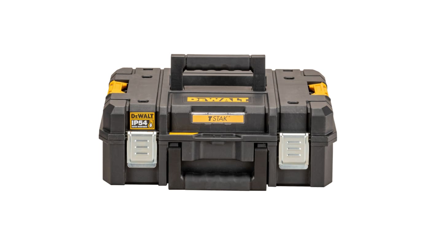 DeWALT TSTAK Shallow Box Plastic Tool Box, 440 x 440 x 162mm