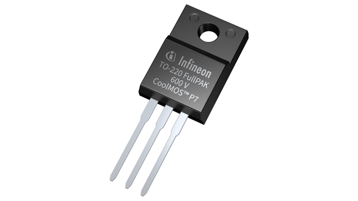 N-Channel MOSFET, 18 A, 600 V, 3-Pin TO-220 FP Infineon IPA60R180P7SXKSA1