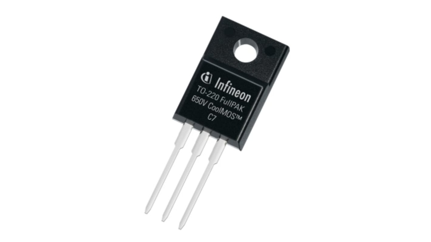 Infineon CoolMOS™ C7 N-Channel MOSFET, 8 A, 650 V, 3-Pin TO-220 FP IPA65R190C7XKSA1