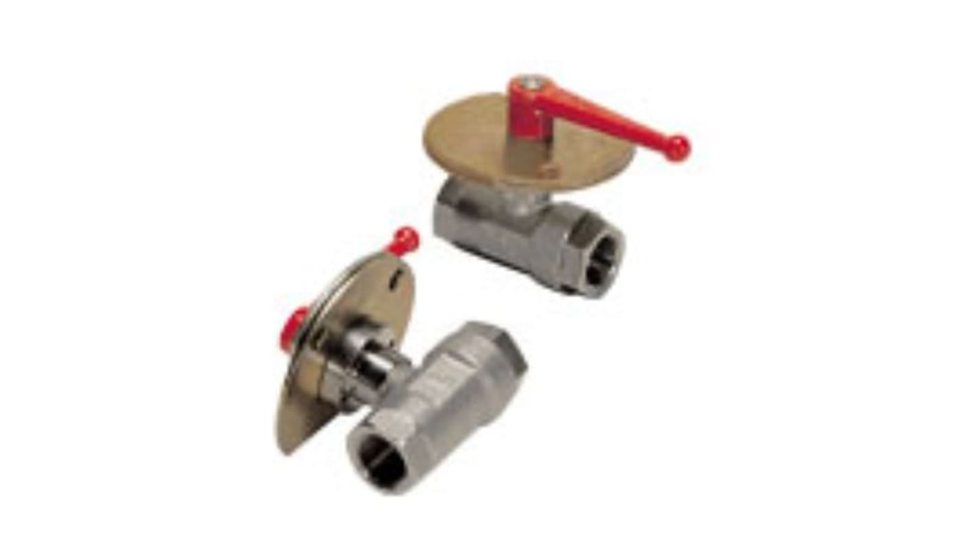 Legris Nickel Plated Brass 2 Way, Ball Valve 3/8in, 15.25mm