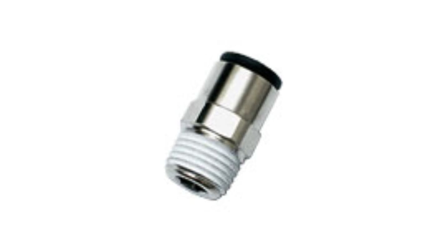 Legris LF3000 Series, G 3/8 Male to Push In 4 mm, Threaded-to-Tube Connection Style