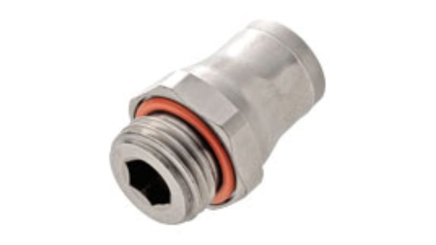 Legris LF3800 Series, G 1/4 Male to Push In 10 mm, Threaded-to-Tube Connection Style