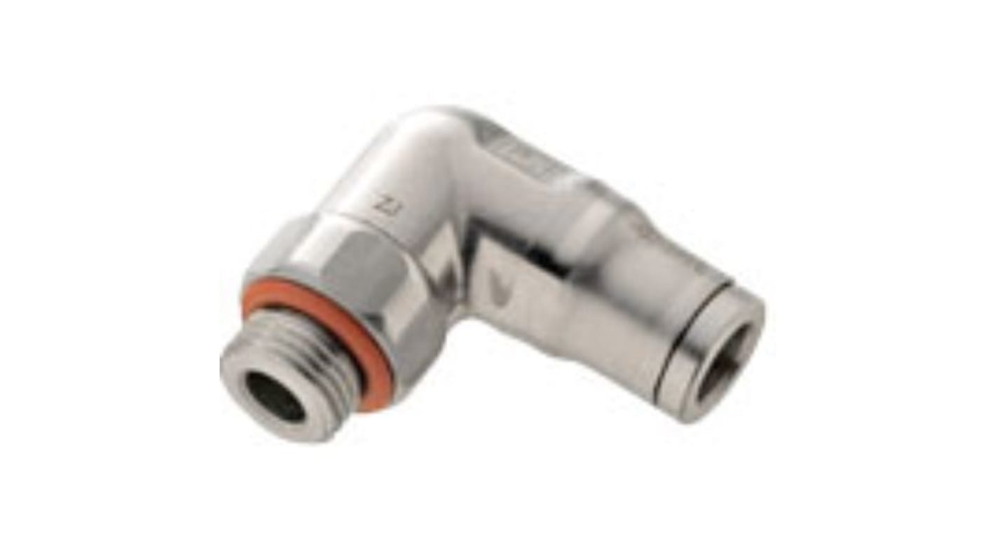 Legris LF3800 Series Male Stud Elbow, G 3/8 Male to M12, Threaded Connection Style