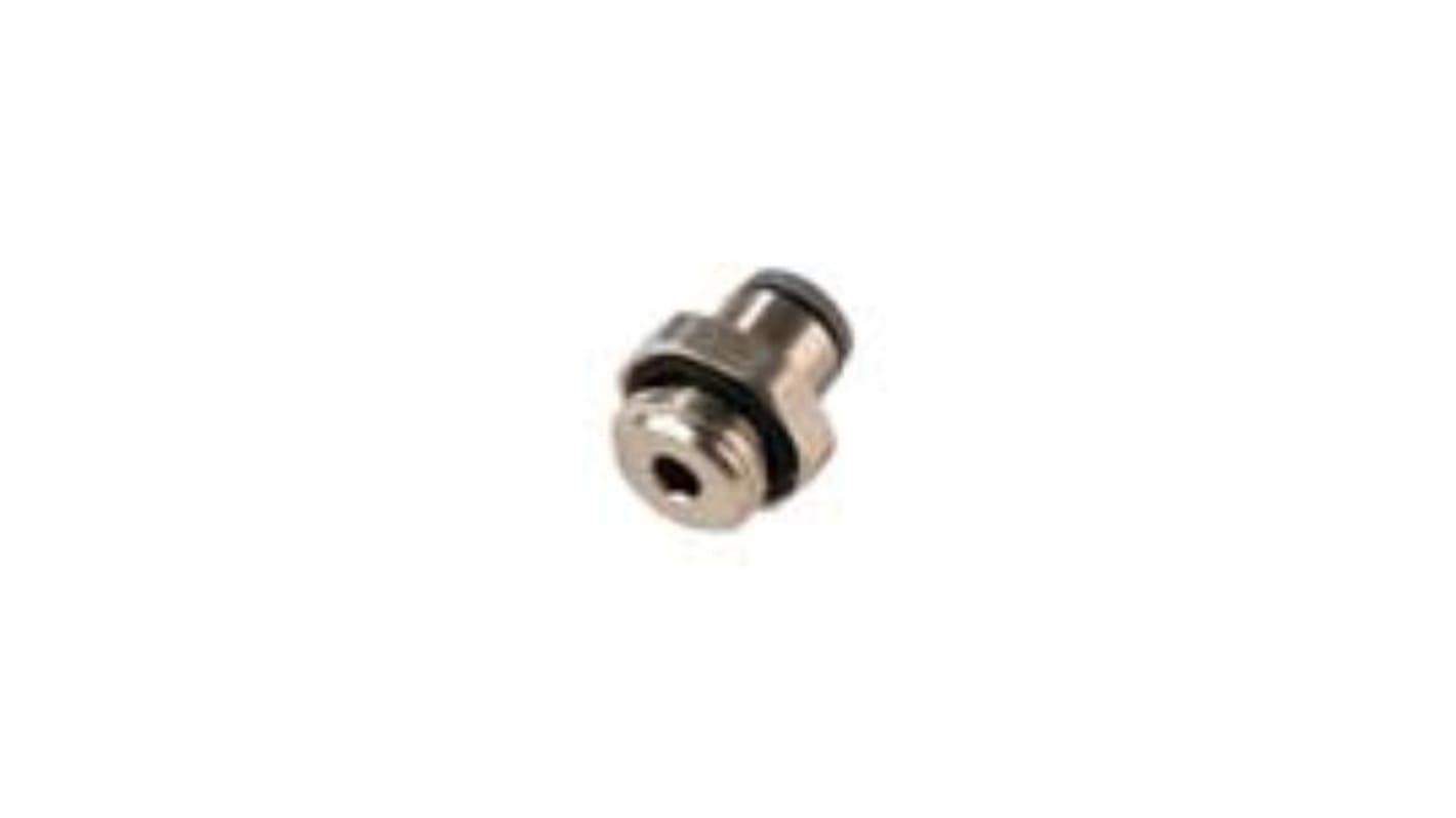 Legris LF6900 LIQUIfit Series Push-in Fitting, G 1/8 Male to Push In 6 mm, Threaded-to-Tube Connection Style
