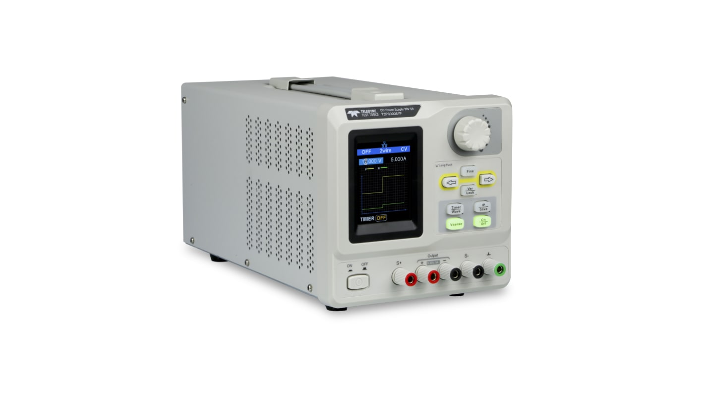 Teledyne LeCroy T3PS Series Bench Power Supply, 0 To 16V, 0 → 8A, 1-Output, 128W - RS Calibrated