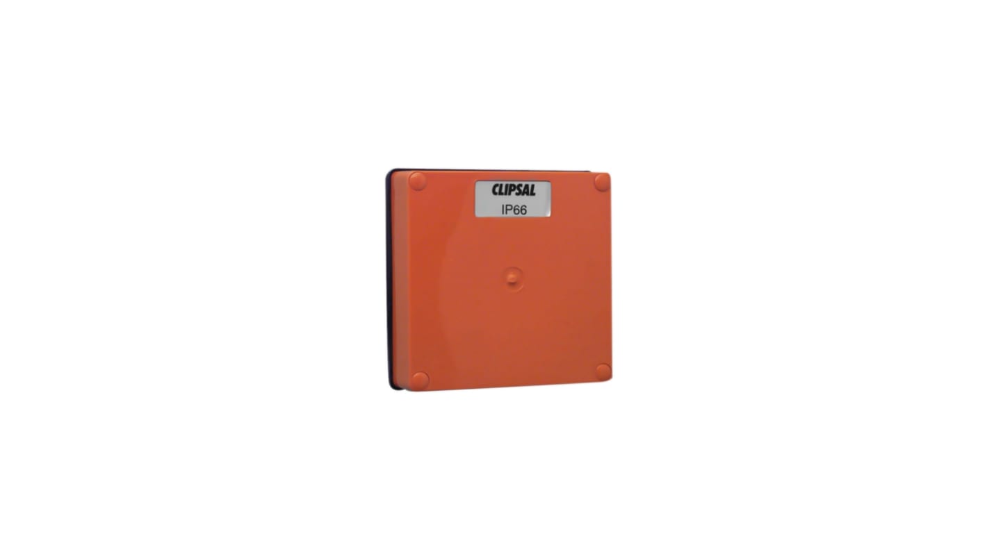 Clipsal Electrical 56 Series Series Lid, 37mm H, 95mm W, 95mm L for Use with 56 Series Enclosures