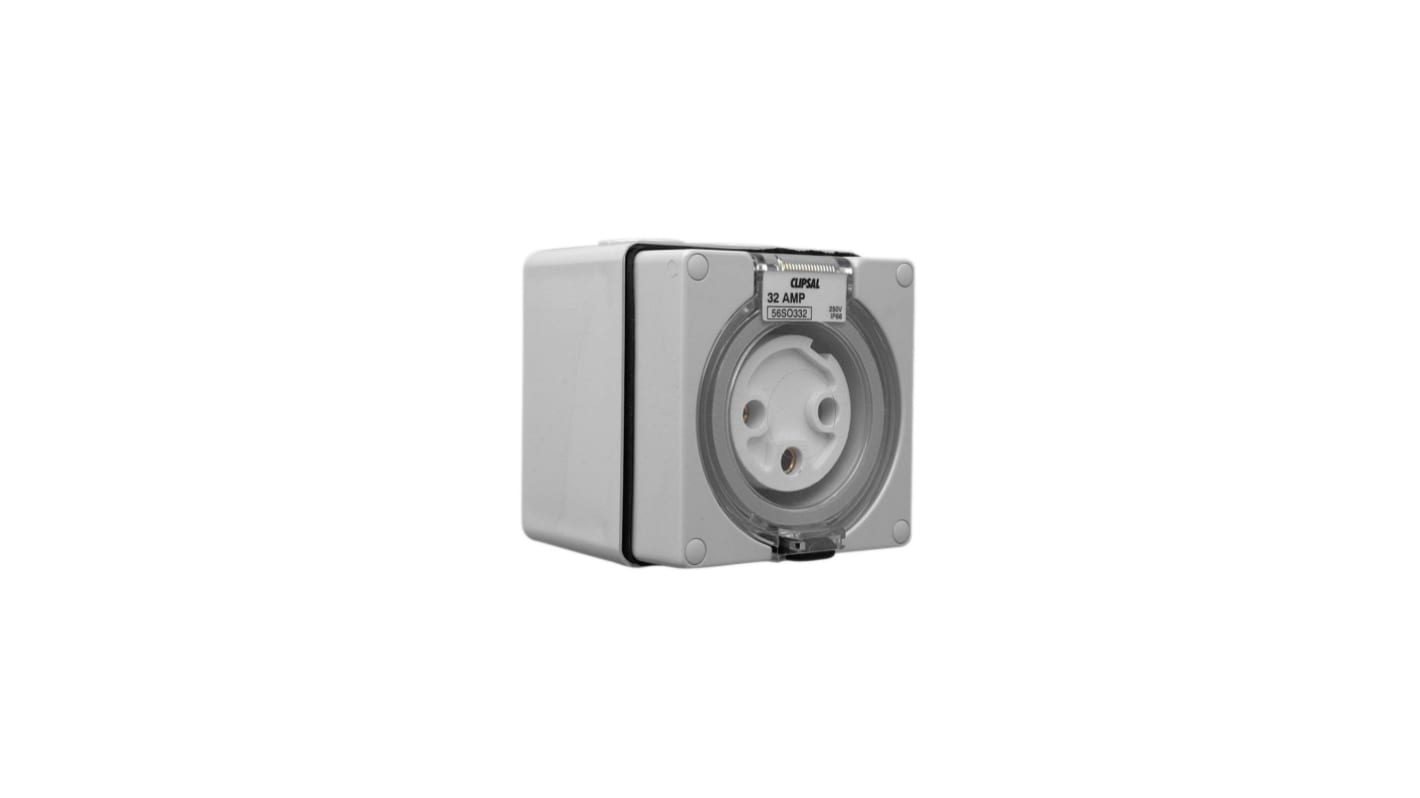 Clipsal Electrical Grey, Rated At 32A, 250 V