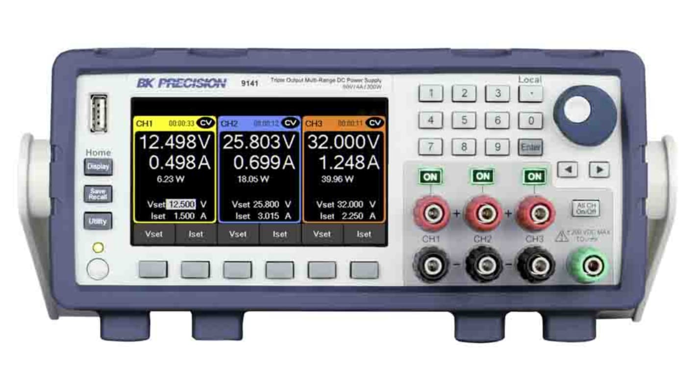 Alimentation de laboratoire, 0 → 60V, 4A, 3 sorties 300W