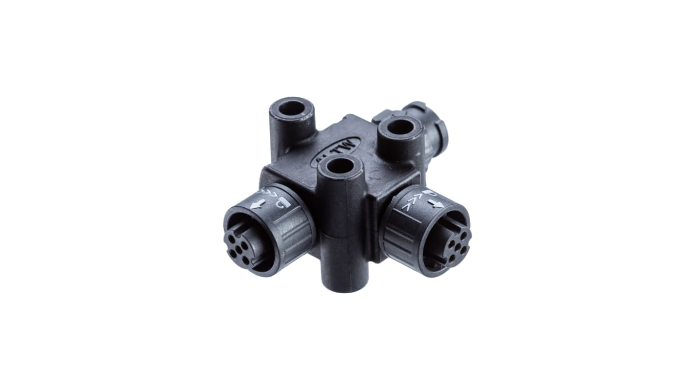 Amphenol Tee 4 Pole Socket Adapter