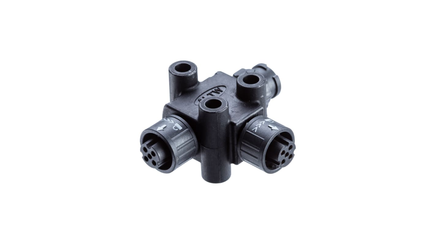 Amphenol Industrial Tee 5 Pole Socket Adapter