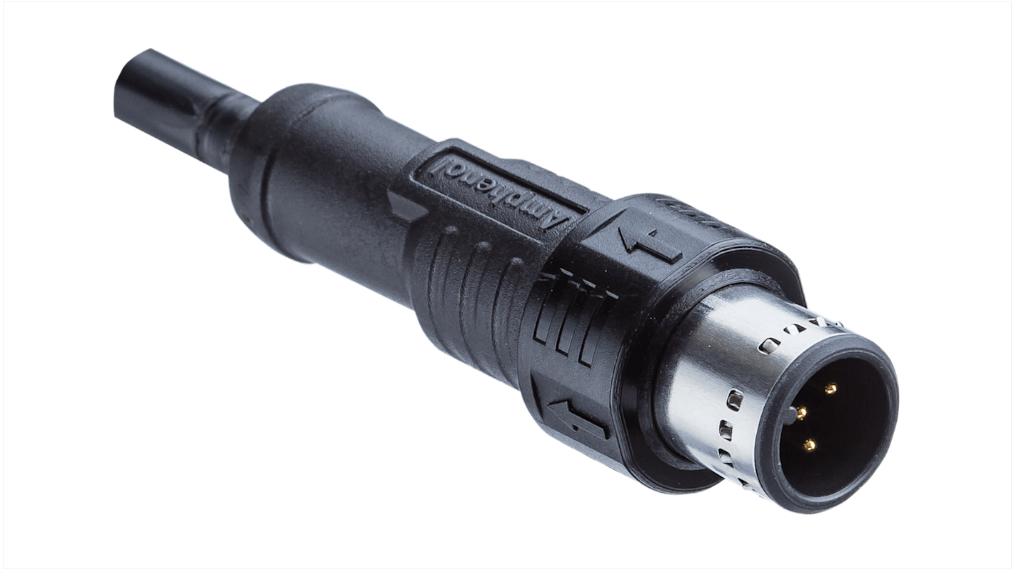Amphenol M12A konfektioniertes Sensorkabel 8-adrig, Stecker / offenes Ende, Länge 5m