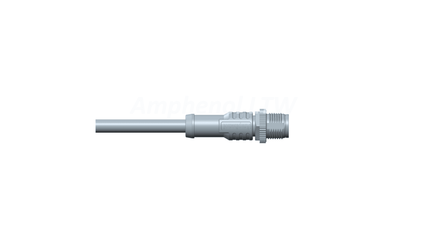 Amphenol Male 17 way M12 to Unterminated Sensor Actuator Cable, 1m