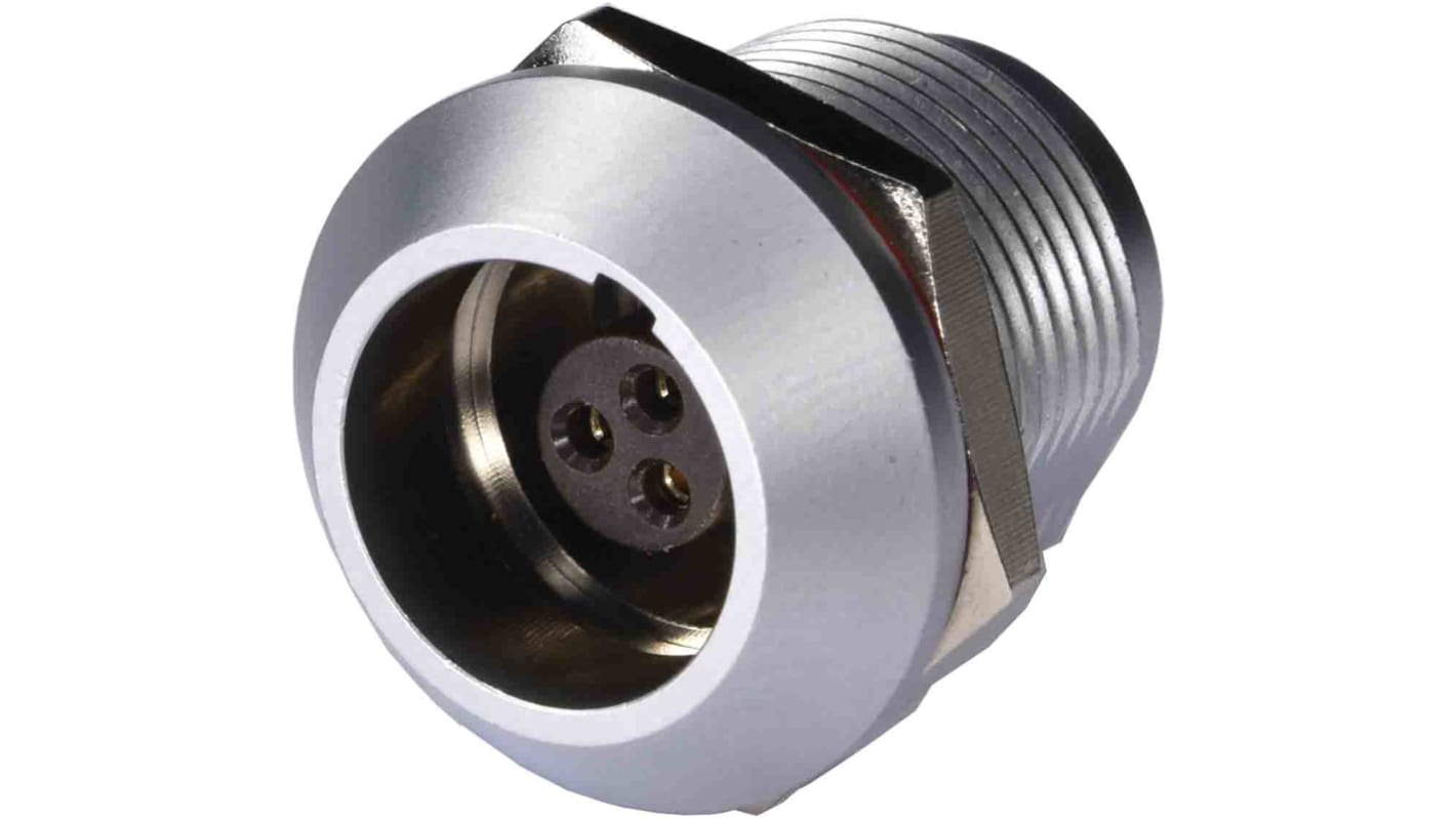 Amphenol PCD US Circular Connector, 3 Contacts, Rear Mount, Socket, Luminus QuickConnect Series