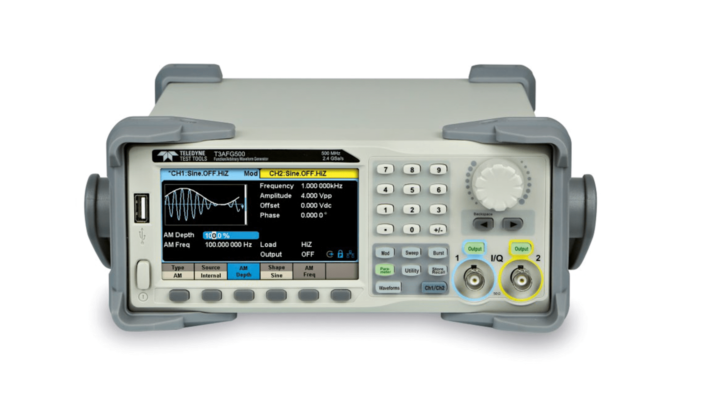 Teledyne LeCroy Waveform Generator, 350MHz Max, 2-Channel, 1 μHz Min