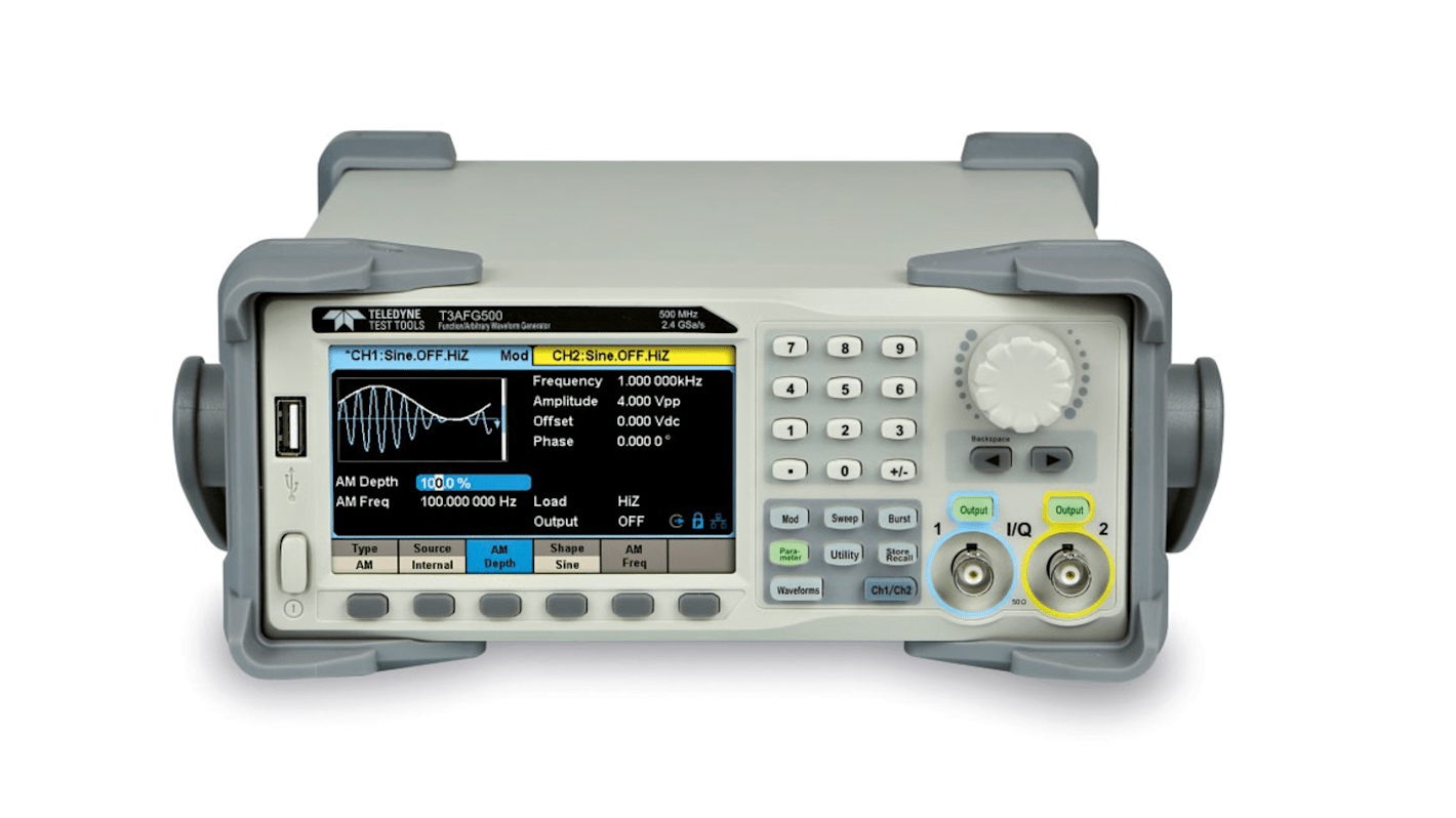 Teledyne LeCroy Funktionsgenerator mit 4,3-Zoll-TFT Arbiträr-Wellenform, 350MHz