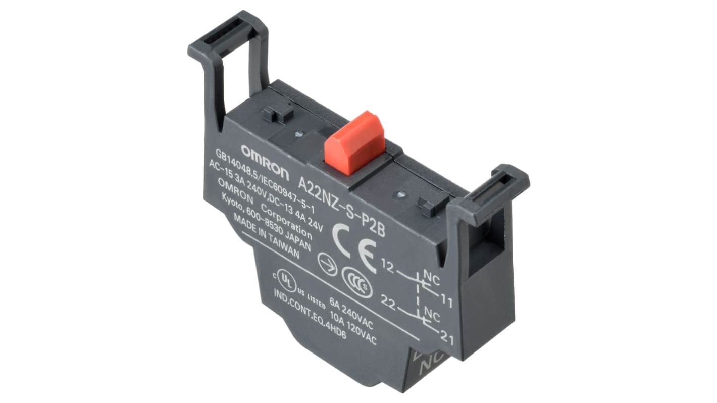 Blok styków Omron A22NZ-S blokada Blok styków 2NC 240V